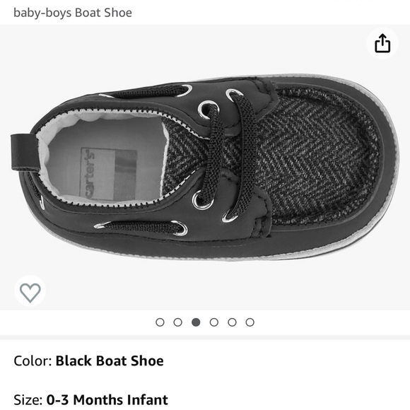 2 pairs CARTERS of baby boy crib shoe size 3-6 months - Picture 7 of 15